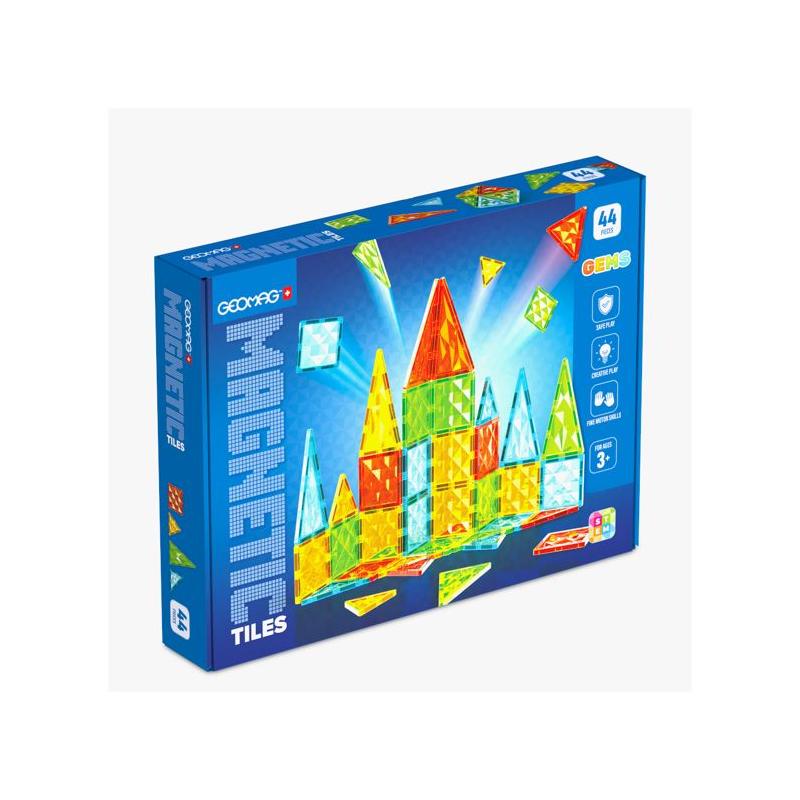 Tuiles magnétiques GEOMAG Tiles Gems 4102 - Formes géométriques cristallines