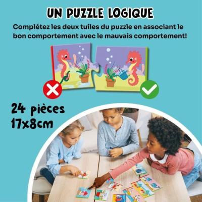 Jeux éducatifs GEOMAG Ecologic Puzzle Saving Water - Mini-puzzles éducatifs - Préservation de l'eau
