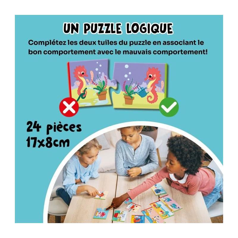 Jeux éducatifs GEOMAG Ecologic Puzzle Saving Water - Mini-puzzles éducatifs - Préservation de l'eau