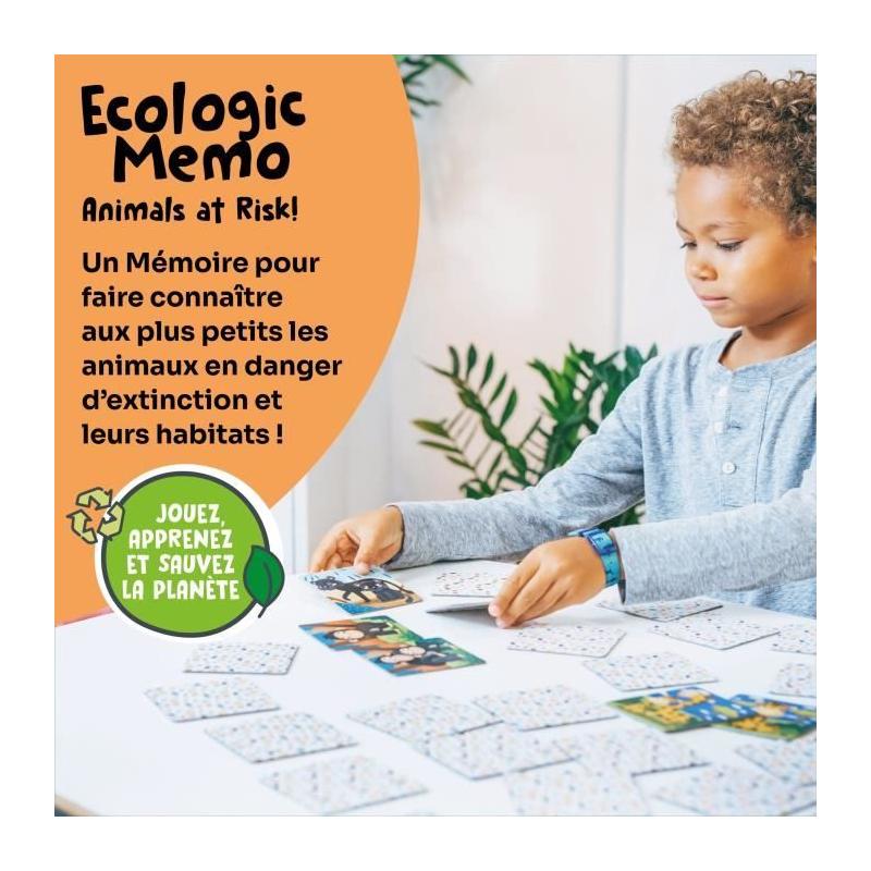 Jeux éducatifs - GEOMAG - Ecologic Memo Animaux en voie de disparition