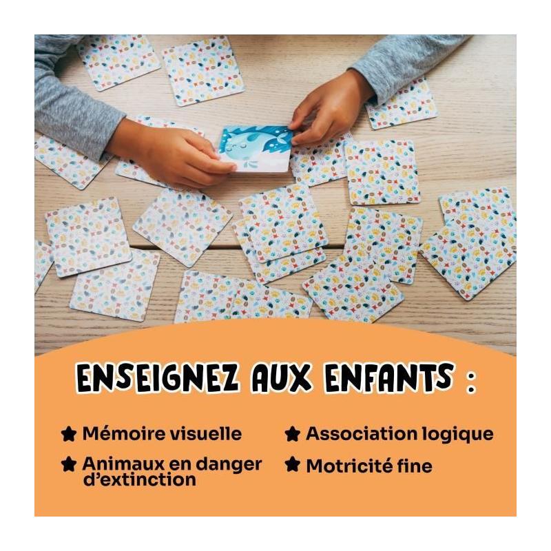 Jeux éducatifs - GEOMAG - Ecologic Memo Animaux en voie de disparition