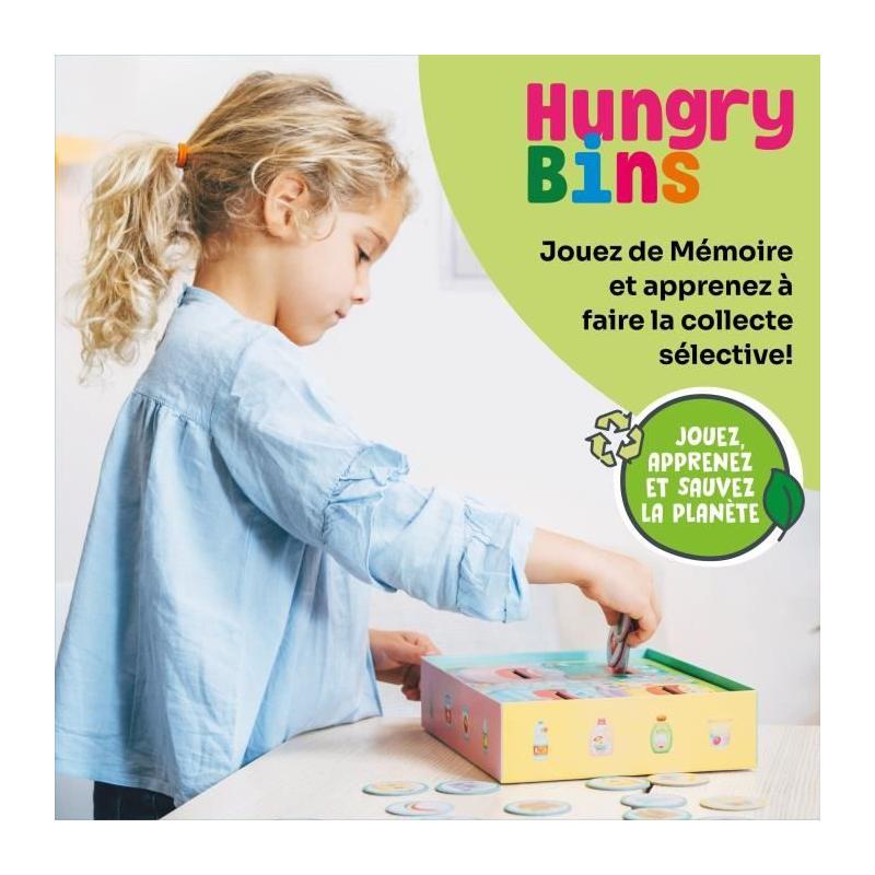 Jeux éducatifs GEOMAG - Hungry Bins - Tri sélectif - Mémoire