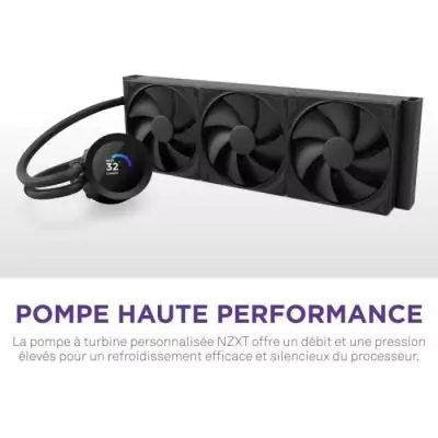 Watercooling - NZXT - RL-KN360-B2 - Kraken Plus 360 - Écran LCD 1.54 personnalisable - Noir