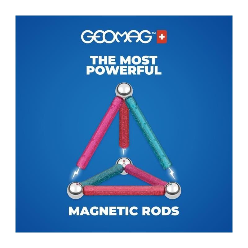 Coffret de construction GEOMAG Glitter Panels - 35 pièces