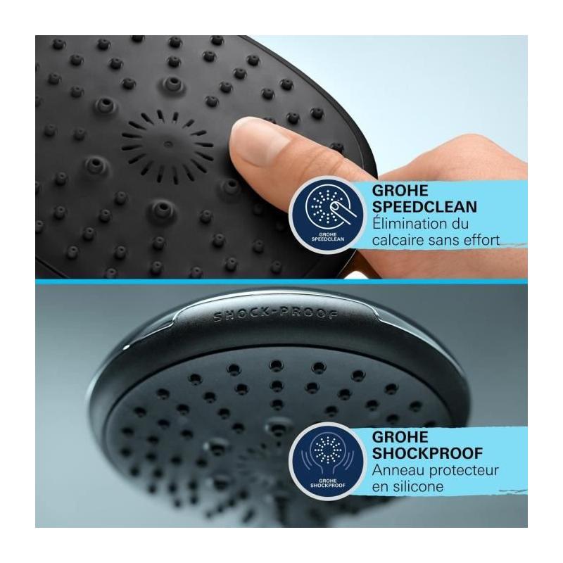 Ensemble de douche GROHE Vitalio Start 110 - Économie d'eau - Chrom