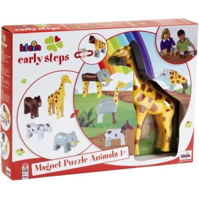 Puzzle magnétique Animaux drôles - KLEIN - 4 grands animaux - 16 pièces