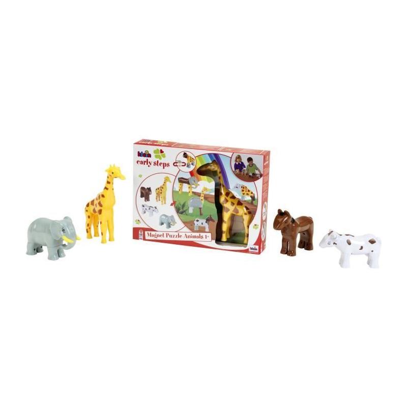 Puzzle magnétique Animaux drôles - KLEIN - 4 grands animaux - 16 pièces