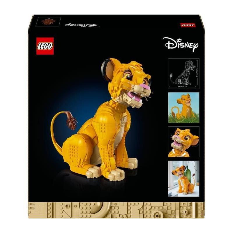 Figurine collector Simba, le jeune Roi lion LEGO Disney Classic