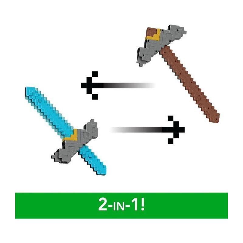 Épée et Pioche 2 en 1 Minecraft: Le Film - Accessoire JFR72 Mattel