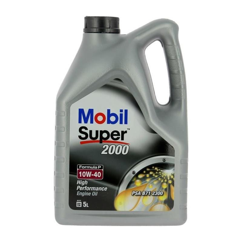 Bidon huile moteur MOBIL S2000 10W40 Formula-P - 5L - 4 saisons