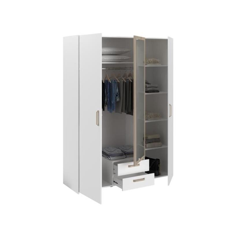 Armoire DREAM 3 portes blanche - Made in France