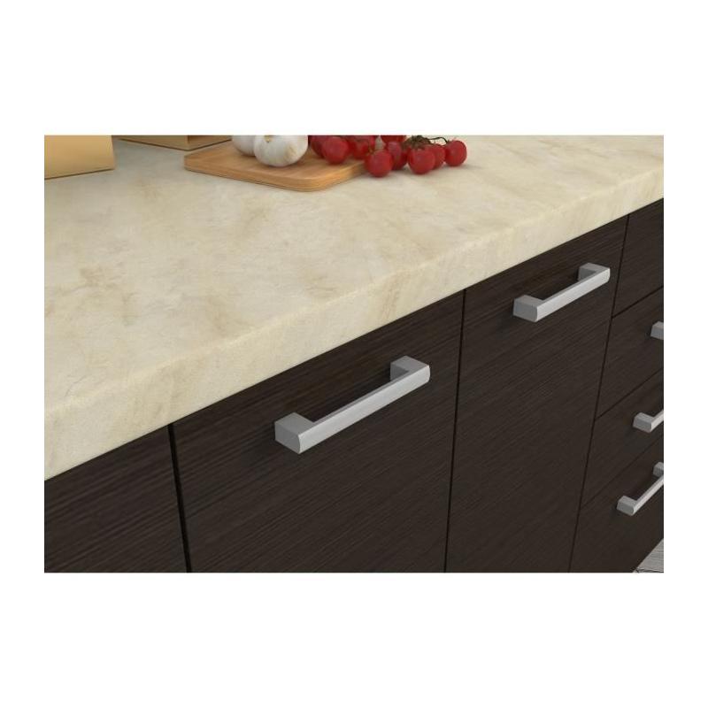 Plan de travail stratifié beige mat - L 240 cm - Ep 28 mm