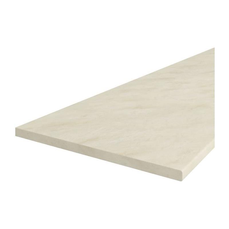 Plan de travail stratifié beige mat - L 240 cm - Ep 28 mm