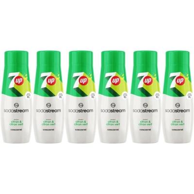 Concentrés SODASTREAM - 6 saveurs 7UP - Jusqu'à 54L - 440ml