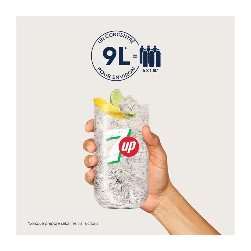 Concentrés SODASTREAM - 6 saveurs 7UP - Jusqu'à 54L - 440ml