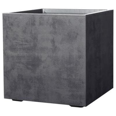 Pot de fleur Cube DEROMA Millennium R Anthracite 49 cm