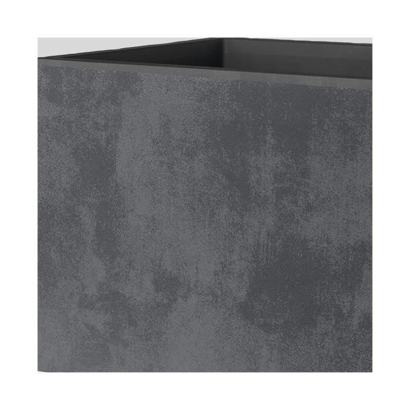 Pot de fleur Cube DEROMA Millennium R Anthracite 49 cm