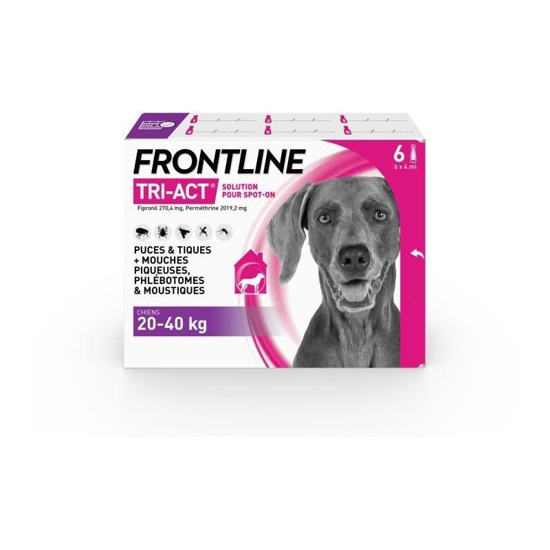 Traitement antiparasitaire complet pour chiens de 20 à 40 kg