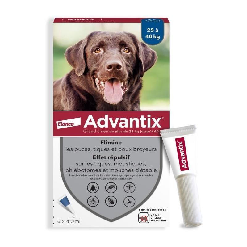Advantix Chien Grande Race 25-40kg: Solution Antiparasitaire