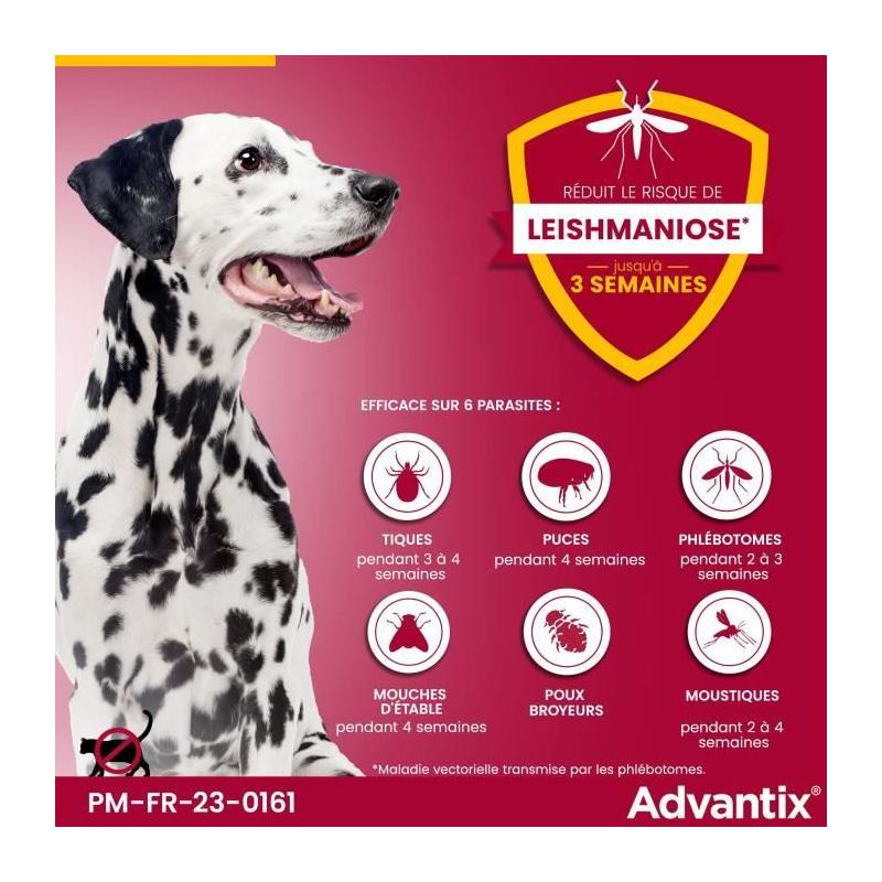 Advantix Chien Grande Race 25-40kg: Solution Antiparasitaire