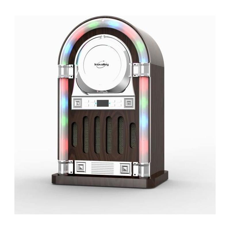 Chaîne Hi-Fi Juke Box INOVALLEY RETRO13N 20W avec Lecteur CD Bluetooth