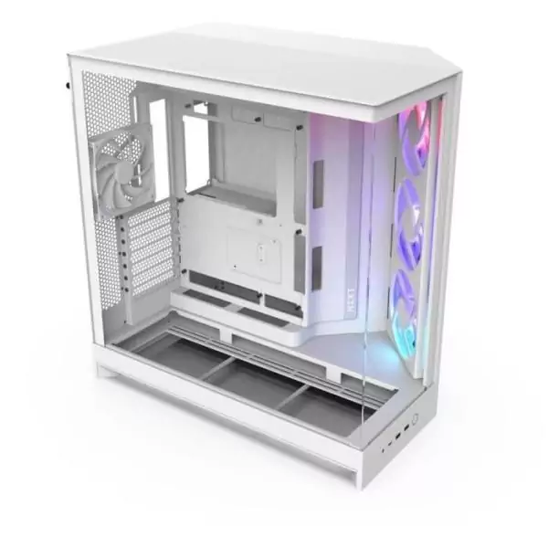 Boitier moyen-tour - NZXT - CM-H92FW-R1 - H9 Flow RGB - Ventilateurs RGB inclus - Blanc
