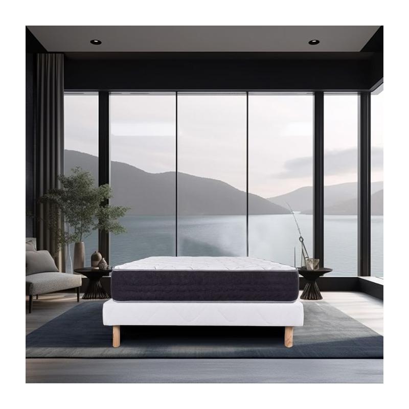 Ensemble matelas + sommier luxe SERENITE 160x200 cm - Ferme