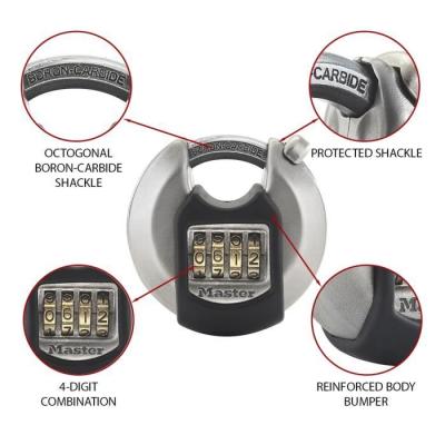 Cadenas Disque Excell 70mm en Acier Inoxydable - Master Lock M40EURDNUM