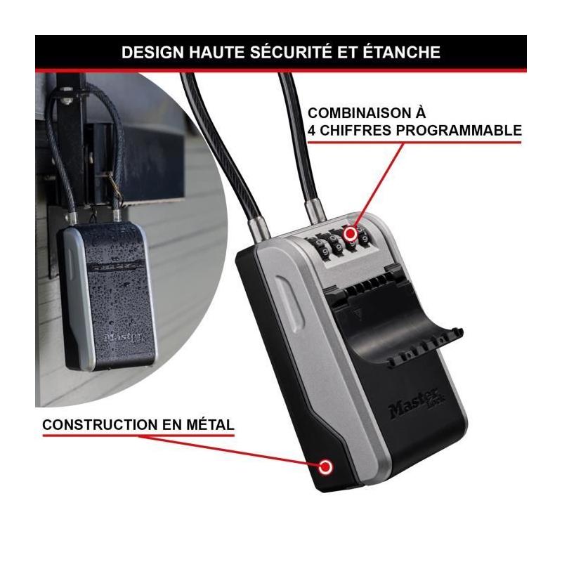 Armoire sécurisée Masterlock Boîte à clés 5482EURD COFFRE FORT