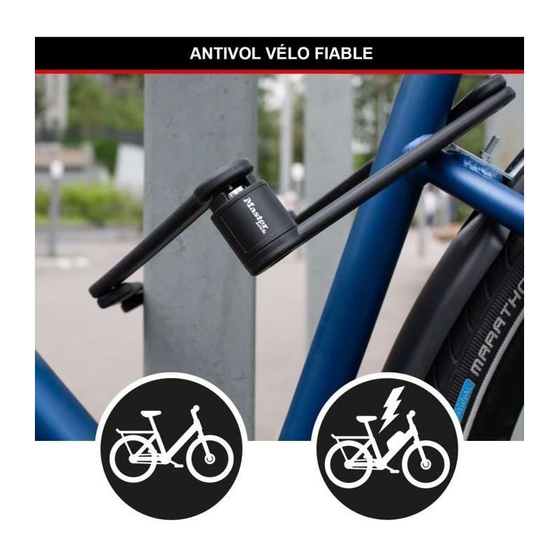 Antivol Vélo Pliable MASTER LOCK - Sécurité en Acier Trempé