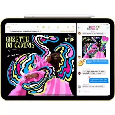 Tablette Tactile APPLE iPad A16 (2025) 11" Wi-Fi 512Go Jaune