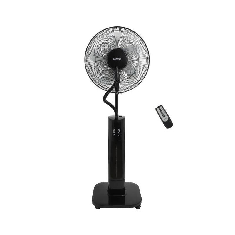 Ventilateur brumisateur sur pied 2 en 1 - Ø44 cm - 70 W - Télécommande