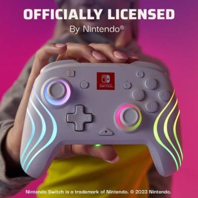 Manette de jeu PDP Afterglow Wave - Éclairage RVB - 2100 mAh