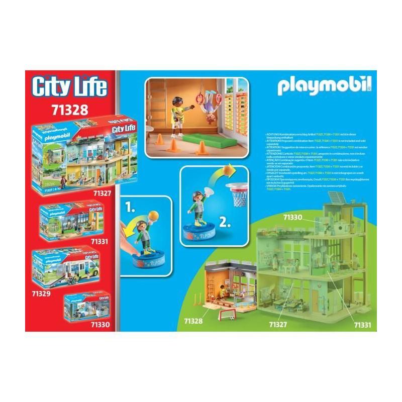 Amusez-vous avec la salle de sport PLAYMOBIL 71328 - Univers scolaire