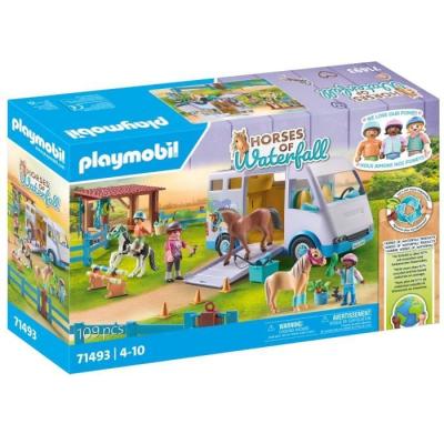 Jeu PLAYMOBIL 71493 Van pour cheval et poneys avec enclos - Horses of Waterfalls