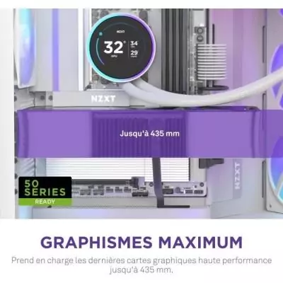 Boitier moyen-tour - NZXT - CM-H92FW-R1 - H9 Flow RGB - Ventilateurs RGB inclus - Blanc Boitier moyen-tour - NZXT - CM-H92FW-R1 - H9 Flow RGB - Ventilateurs RGB inclus - Blanc