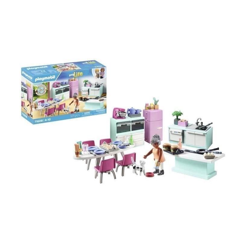 Découvrez la Cuisine avec îlot central Playmobil 71608 !