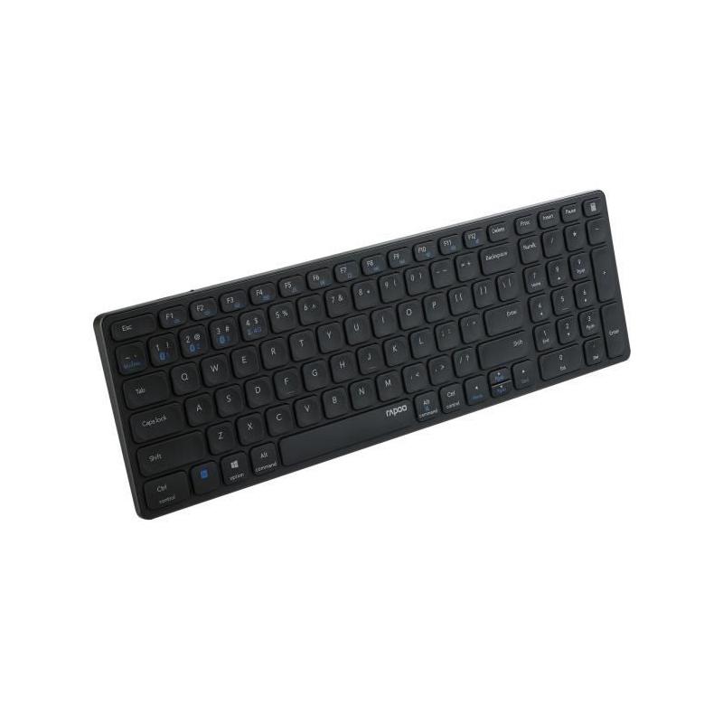 Ensemble clavier souris RAPOO 9700M Sans fil Multimode Noir - Compact et performant