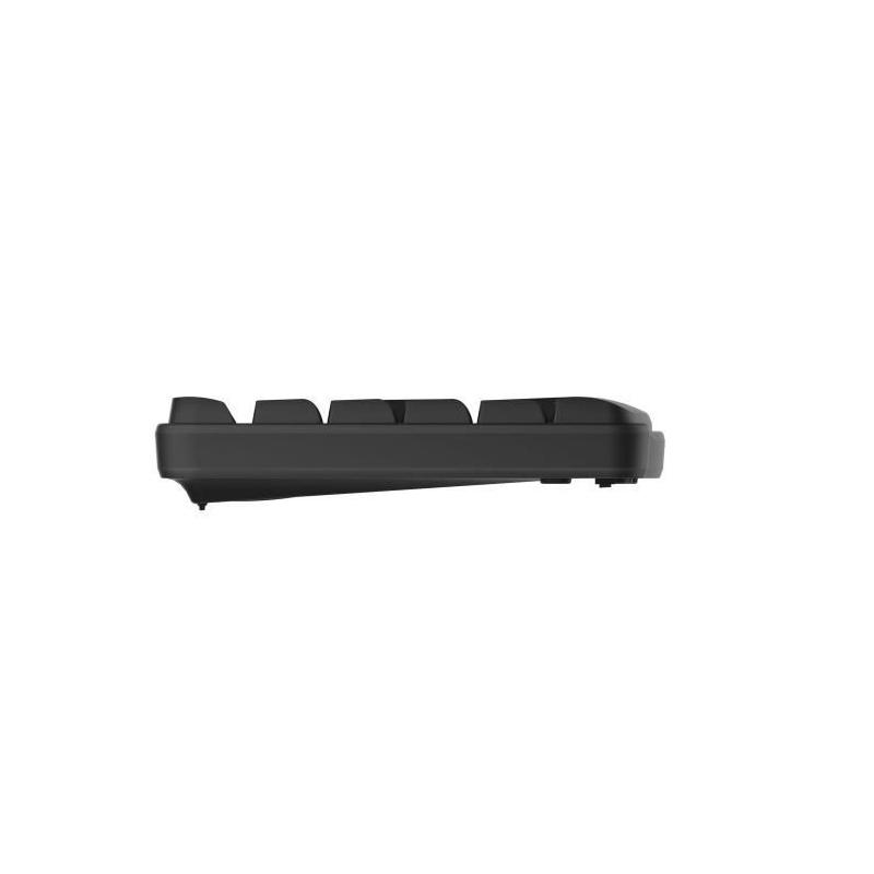 Ensemble clavier souris sans fil Rapoo X1800S, idéal avec pavé numérique, tout en noir. Dimensions compactes et pratiques pour u