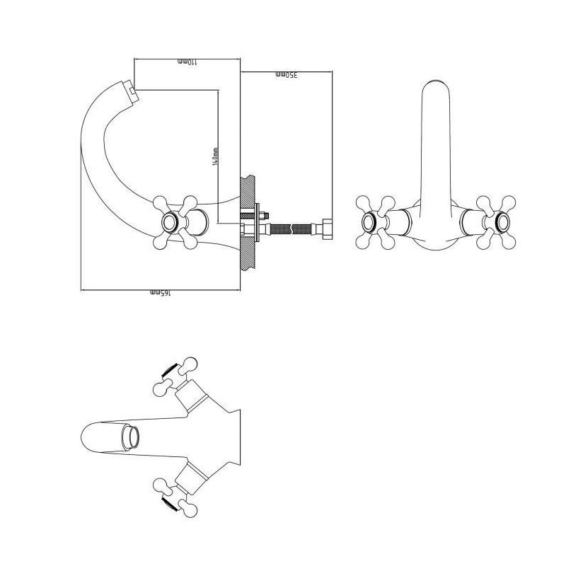 ROUSSEAU Robinet mélangeur lavabo Beverley - Design compact