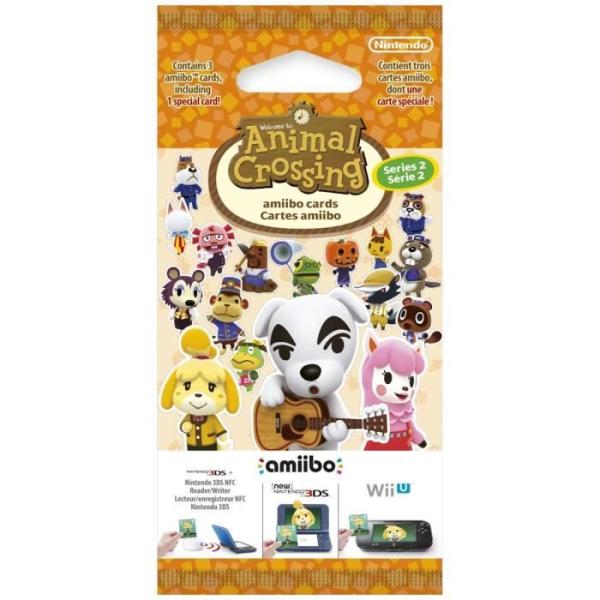 Cartes Amiibo - Animal Crossing Série 2 • Contient 3 cartes dont 1 spéciale