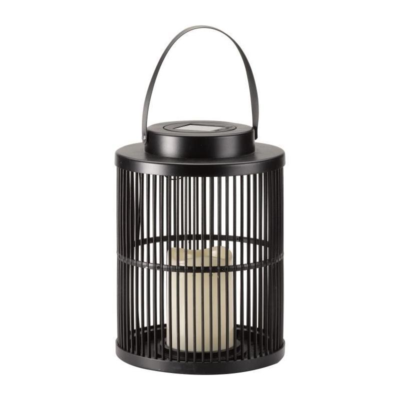 Lanterne Solaire Urbane Noire | Élégante lampion d'extérieur