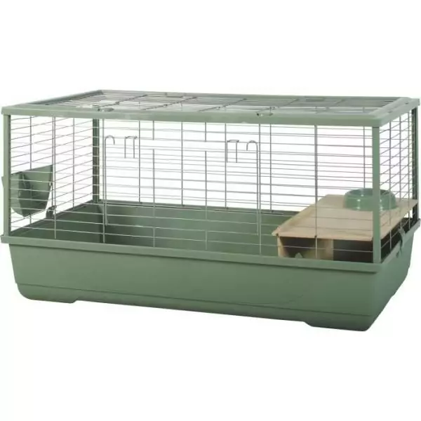 Cage rongeur - Zolux - Néolife Connect - Pour lapin et cochon d'inde - 101.5 x 54 x 51 cm - Vert