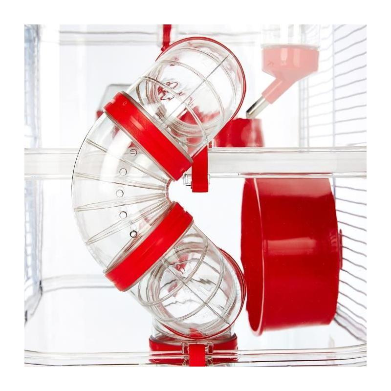 Cage Rody3 duo pour petits rongeurs - Grenadine - L 41 x l 27 x H 40,5 cm