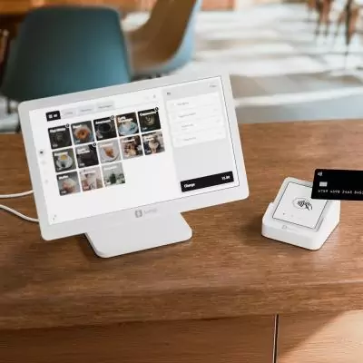 SumUp POS Lite & Solo 33 cm (13") 1920 x 1080 pixels Écran tactile Blanc