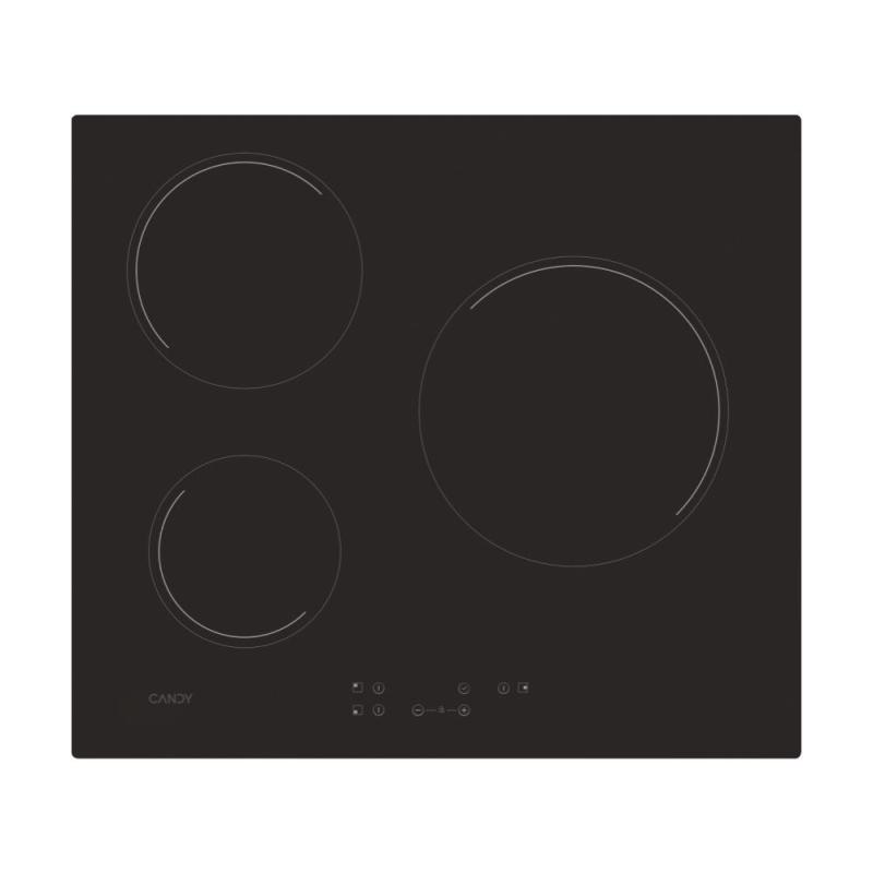 Candy Timeless CH63CT Noir Intégré 59 cm Céramique 3 zone(s)