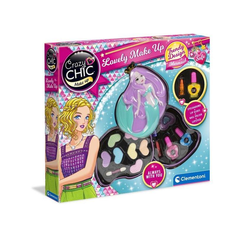 Clementoni Crazy Chic Palette de maquillage Sirène - Lovely make up mermaid