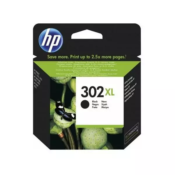 HP 302XL Cartouche d'encre noire grande capacité authentique (F6U68AE) pour HP DeskJet 2130/3630 et HP OfficeJet 3830