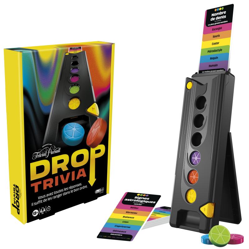 Hasbro Gaming Drop Trivia 15 min Jeu de société Fête