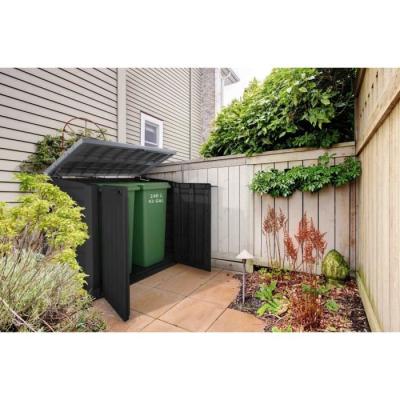 Coffre de rangement extérieur KETER 1200L Noir et gris - Range Poubelles ou vélo